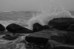 Foggy Day Waves B&W 10