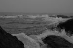 Foggy Day Waves B&W 12