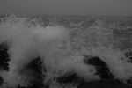 Foggy Day Waves B&W 13