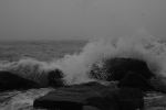 Foggy Day Waves B&W 14