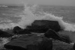 Foggy Day Waves B&W 15