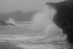 Foggy Day Waves B&W 42